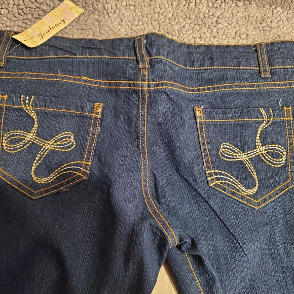 NWT Jealousy Stretch Straight Leg Jeans Size 7 B7 - Picture 3 of 3